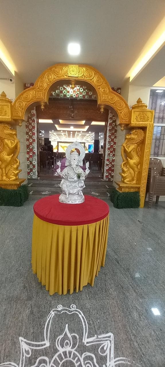 Ganesha and kolam at S.S Mahal
