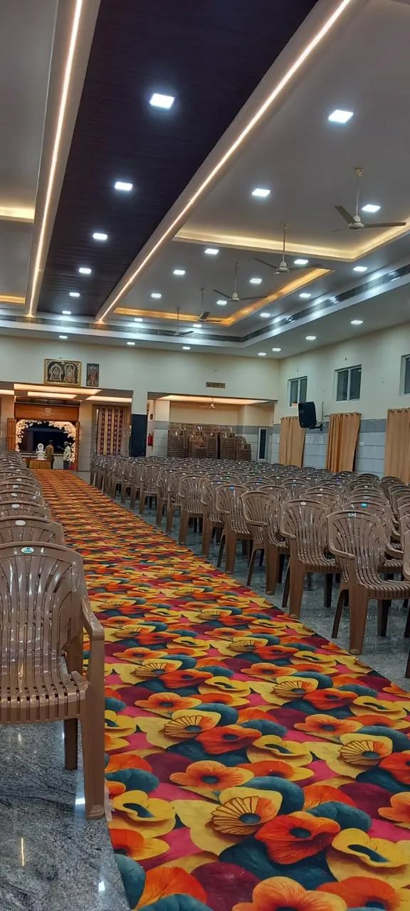 Carpet down the aisle at S.S Mahal